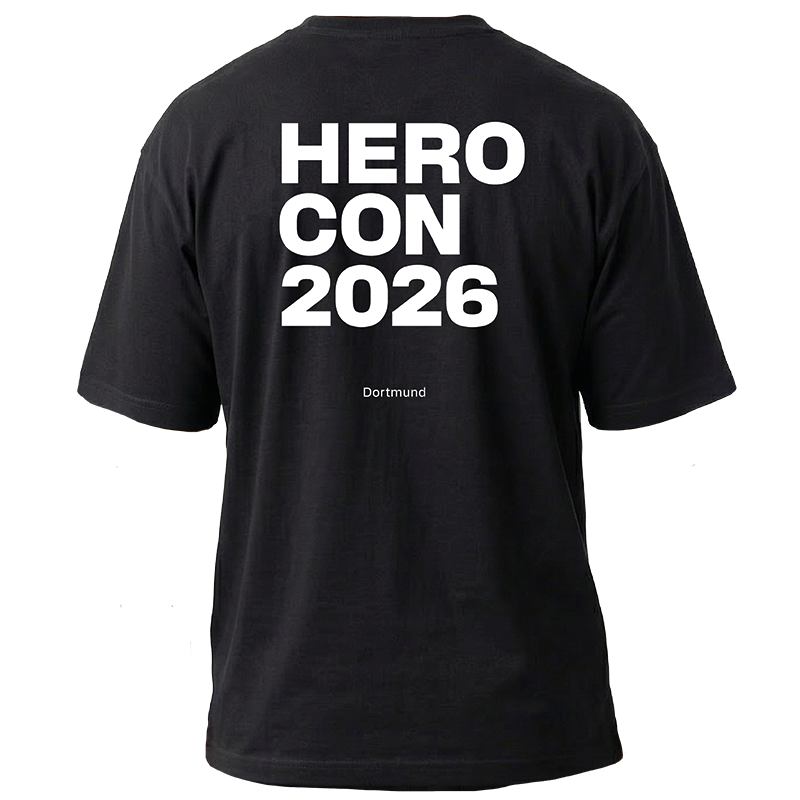 HEROCON 2026 Shirt schwarz 2026 - Besucher - Unisex/Männerschnitt