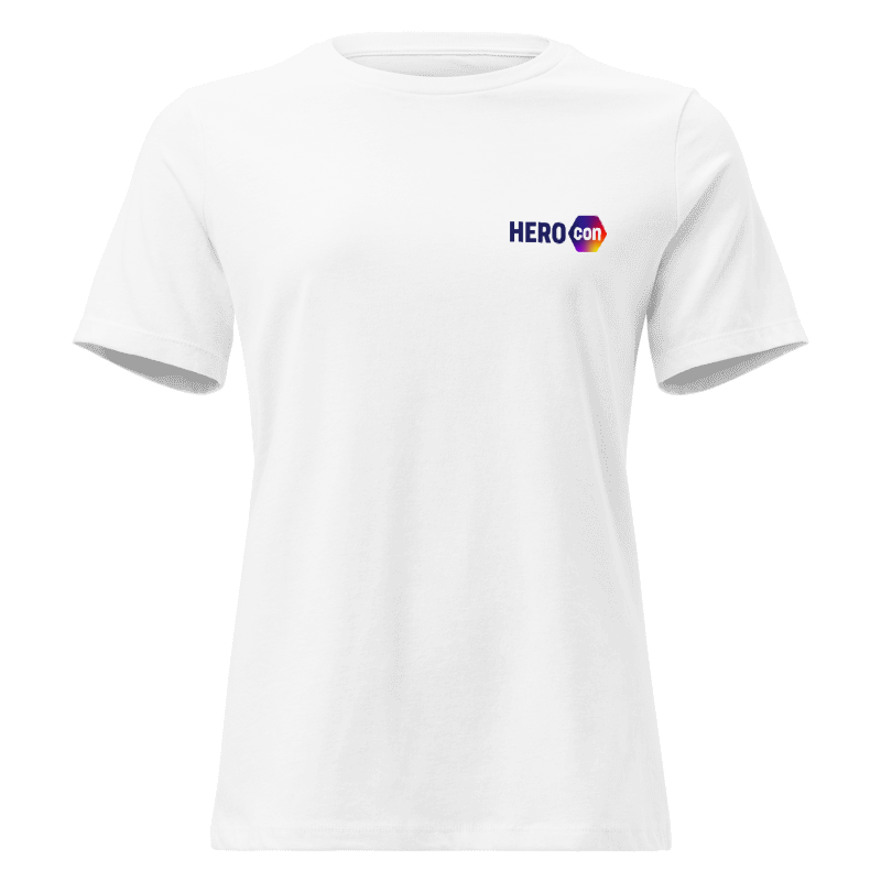 HEROcon Shirt weiß 2025 - Besucher - Frauenschnitt